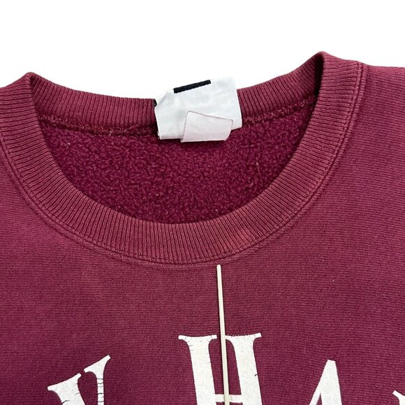 Vtg Lee Oak Hall Athletics Pullover Sweatshirt XL USA Preppy Old School Prep - Picture 4 of 8